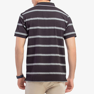 Men's High Quality Quick Dry Breathable Eco-Friendly Jersey Cotton Polyester Short Sleeve Shirt Custom <b>Logo</b> Solid Pattern - Product Image 5