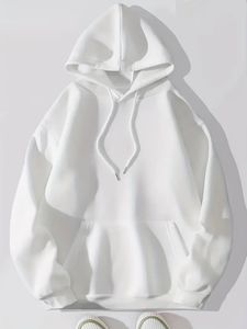 Sweat-shirt à capuche décontracté unisexe printemps-automne 2025, couleur unie, pour le sport - Product Image 3