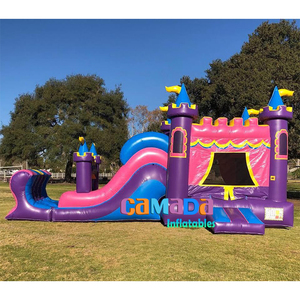 Comercial Fun Bounce House Bouncer Castillo inflable PVC Comercial Inflable Bounce House Combo con tobogán y soplador - Product Image 3
