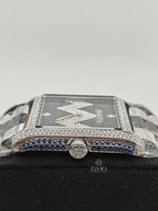 คลาสสิก VVS/Def ได้รับการรับรอง Moissanite รอบตัดเพชรนาฬิกาสร้างขึ้นสำหรับผู้ชาย epitomizing แถวหน้าของแฟชั่นฮิปฮอป - Product Image 2