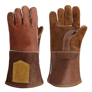 Gants de soudage exigeants | Meilleur fabricant Logo personnalisé Gants de soudage de bonne qualité - Product Image 1