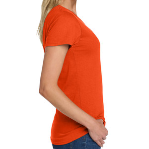 Ladies Orange Cap Sleeve T-Shirt Heavy Cotton 100% Vêtements pour femmes - Product Image 4