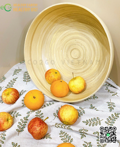 Hot Trend Durable Spun <b>Bamboo</b> <b>Bowl</b> / <b>Bamboo</b> Salad <b>Bowl</b> Eco Friendly 100% Handmade by Manufacturers Eco2go Vietnam - Product Image 6