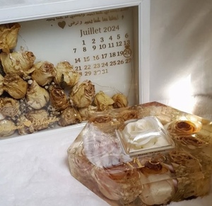 ของขวัญแฮนด์เมดสไตล์ความรักคริสต์มาสพร้อมช่องใส่ดอกไม้ทำจากเรซินรูปดอกไม้2025ตามสั่ง - Product Image 3