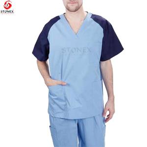 Contract Trim Men Scrub Set Doctor Uniforme Superventas Alta calidad Personalizar Scrub para hombres - Product Image 3