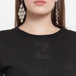 สเวตเชิ้ตของผู้หญิงทรงสลิมฟิตลำลองสำหรับฤดูหนาวโลโก้ด้านหน้าสไตล์ใหม่ผ้าคอตตอน100% ระบายอากาศได้ดี - Product Image 6