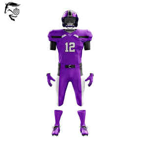 Top Trending Design Sports Wear Uniforme de fútbol americano Deportes Sublimación Imprimir Tela de poliéster Uniforme de fútbol americano - Product Image 6