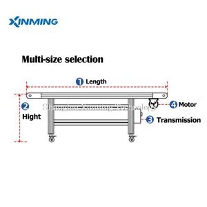 حزام سير ناقل معدني بدرجة أوتوماتيكية من العلامة التجارية Xinming تم إصداره حديثًا لمعدات الطباعة ما بعد الضغط مع سهولة التشغيل و av - Product Image 4