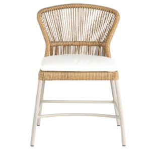 Hot Selling Arm Dining Chair Rattan Seat and Backrest and Include <b>Cushion</b> <b>for</b> Indoor and Outdoor Use Wholesale Price - Product Image 1