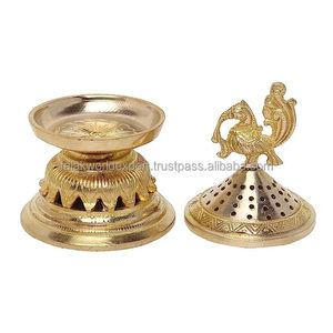 Quemador de Incienso de Latón Vintage de Alta Calidad, Quemador de Loban, Sambrani, Dhoop, Bakhoor con Mango, Fragancia para el Hogar, Bakhoor de FWE - Product Image 5