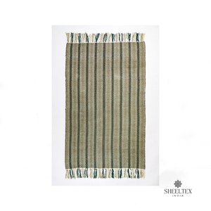 Tapis en coton tissé à la main personnalisé en gros Design attrayant de l'exportateur indien pour usage domestique et revêtement de sol - Product Image 6