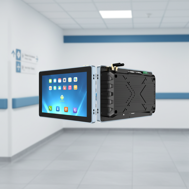 RK3568 Quad Core 2.0GHz 2G 2G POE RJ45 WiFi 6 4G/5G Wall Mount 10 Android Touch All-In-One PC for Medical Information Kiosk