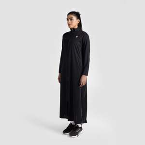 Haut de sport Elevation en tissu tricoté respirant noir avec col montant - Product Image 3