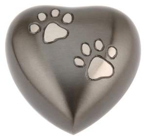 Square Aluminium Eco-Friendly Waterproof <b>Keepsake</b> Urn with Paw Engraved Design for Animal <b>Ashes</b> - Product Image 6