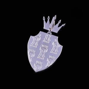 Colgante de Letra con Escudo de Oro Sólido de 10k, 14k, 18k y Plata S925, con Moissanita VVS Personalizada, 100% Aprobado por el Probador de Diamantes, Estilo Hip Hop - Product Image 2