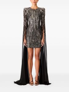 short Elegant veil sleeves Sexy straight Dress for Women Crepe Fabric Anti-Static Breathable for Casual Parties and Events - Product Image 6