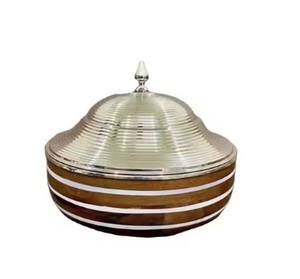 Plato para servir, calentador de alimentos, cazuela de acero inoxidable de Metal, almacenamiento de alimentos con candelita, fiestas de boda, calentador de alimentos para servir - Product Image 2