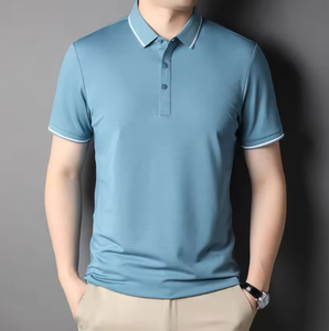 Hombres personalizados de alta calidad para Polo 100% algodón verano ocio impresiones 66% algodón bordado antiarrugas para vacaciones OEM - Product Image 3