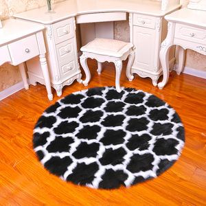 Alfombra Personalizada de 5-6mm, Mezcla de Seda y Lana, Antideslizante, Circular, con Diseño Animal, para Cuarto de Niños, Uso Doméstico - Product Image 3