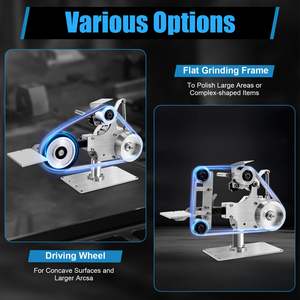 Lijadora de Banda Multifunción de 550W para Escritorio, Pulidora, Afiladora, Máquina Abrasiva para Uso Doméstico, Mini Amoladora de Banda - Product Image 3
