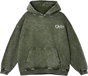 Alta calidad 430gsm Heavyweight Fleece French Terry Sudadera Oversize Loose Print logo Sudaderas con capucha personalizadas Unisex - Product Image 5