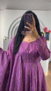 Ropa paquistaní India Premium, vestido Anarkali, traje paquistaní, conjunto de traje afgano para mujer, Festival, fiesta informal, ropa de Festival - Product Image 5