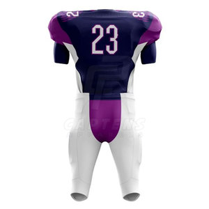 Uniforme de fútbol americano de color sólido de alta calidad 100% poliéster hecho uniforme de fútbol americano - Product Image 2