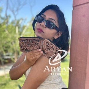 Nuevos monederos de cambio de monedas de cuero marrón hechos a mano reales, estuche rectangular para tarjetas de crédito, estuches bonitos para tarjetas pequeñas con cremallera - Product Image 1