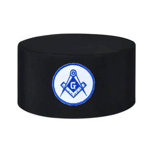 Maçonnique Grande Loge Vénérable Maître Blue Lodge Couronne Cap Noir & Bleu Machine Broderie OEM Service - Product Image 5