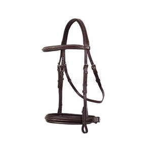 Bride de cheval en cuir véritable de haute qualité avec rembourrage doux pour les sports équestres. - Product Image 1