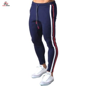 Pantalons de jogging décontractés hautement respirants, vêtements de sport, fitness, coupe ajustée de haute qualité, pantalons de sport pour hommes, 100% polyester, élastique - Product Image 1