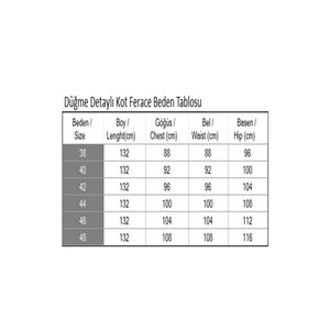 Abrigo vaquero negro modesto con detalles de botones para mujer Mega Merchant 6122, estilo trench para uso diario - Product Image 5