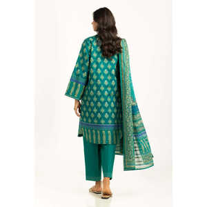 IUSTKSD-1227 Traje Casual Estampado Khaddar de 3 Piezas para Verano - Product Image 4