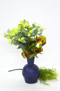 Motif martelé vente chaude enduit de poudre couleur Antique en aluminium nickelé Vase à fleurs Vase de Style Premium pour la maison de luxe - Product Image 3