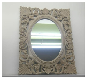 Miroir mural en métal au design populaire pour la maison, le salon, l'hôtel et le couloir, utilisation décorative élégante - Product Image 1