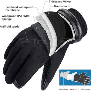 Gants d'hiver Oem personnalisés de haute qualité pour hommes Pakistan extérieur coupe-vent chaud mode gants d'hiver - Product Image 3