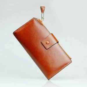 Long portefeuille doublé en polyester pour femmes avec fermeture à moraillon porte-carte à bas prix femmes portefeuilles Design de haute qualité Premium - Product Image 5