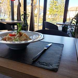 Eco Friendly Genuine Leather <b>Place</b> <b>Mat</b> for Restaurant Dining Waterproof Heat Resistant Smell Proof Heavy Duty Durable LPM-0014 - Product Image 3