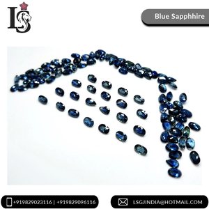 Zafiro azul real de alta calidad Natural calibrado 6x4mm corte ovalado calentado collar de piedras preciosas sueltas pendientes para la fabricación de joyas - Product Image 3