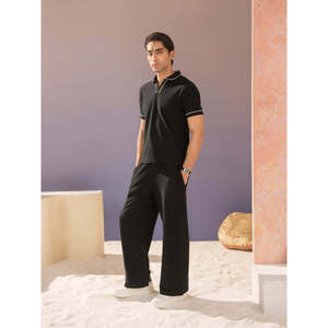 Breathable Embroidered Co-Ord <b>Set</b> Regular Fit <b>Knitted</b> 100% Cotton Casual Tracksuit for Men & Women - Product Image 6