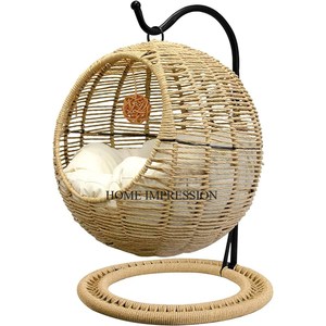 Rotin de qualité luxueuse en forme de fantaisie unique Look attrayant balançoires de sièges d'extérieur du fabricant indien au meilleur prix - Product Image 3