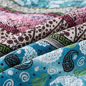 Ensemble de couvre-lit trois pièces imprimé numérique 3D floral moderne taie d'oreiller textile maison avec fleurs de mandala - Product Image 6
