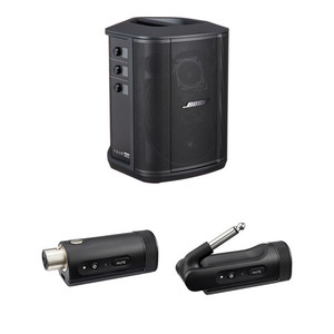 100% Quality New S1 Pro+ <b>Wireless</b> PA System Kit with <b>Mic</b>/Line and Instrument Transmitters - Product Image 1