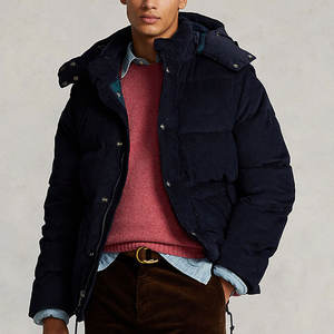 <b>Mens</b> Custom Made Jacket <b>Men's</b> Winter Solid Color Shiny <b>Long</b> Sleeved Hooded Jacket Water-Resistant Cotton Heavy Zipper <b>Coats</b> - Product Image 2