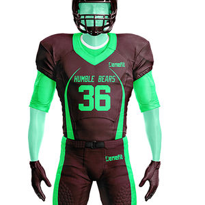 Vêtements d'équipe de sport Ensemble d'uniformes de football de qualité supérieure Tops de football américain Maillot de football américain - Product Image 4