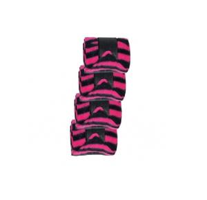 Premium Pink Zebra Polo Wrap Horse Bandage Set Horse Polo Wraps 240 GSM Thick Polar Fleece Bandage Set Diseños y colores surtidos - Product Image 5