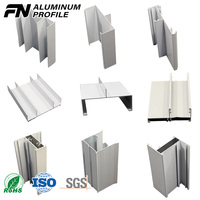 Profilés en aluminium extrudé 6061 sur mesure pour fenêtres, profilé en aluminium anodisé blanc