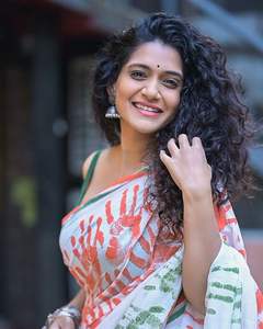 Vintage Fox Georgette azul estampado seda Sari logotipo personalizado moda corporativa para bodas fiestas Día de la independencia especial armario - Product Image 3