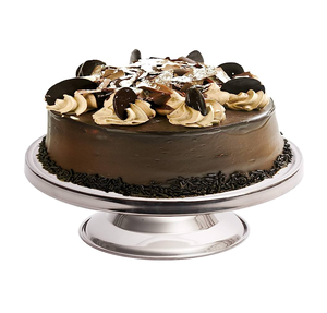 ที่ตั้งโชว์เค้กและขนมอบทำจากสแตนเลสขอบยุคกลาง - Product Image 3