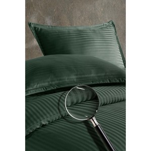 Juego de Funda Nórdica de Algodón Egipcio Varol, Técnica de Tejido Satinado a Rayas, 4 Piezas - Ropa de Cama de Algodón Suave y Brillante para el Hogar - Product Image 4
